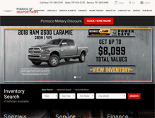 Tablet Screenshot of pomocochryslerjeepdodge.com